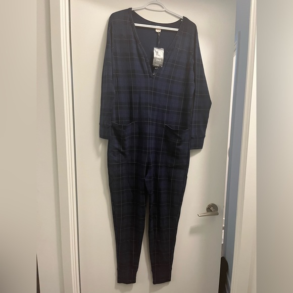 Smash + Tess Pants - Smash and Tess romper plaid long sleeve